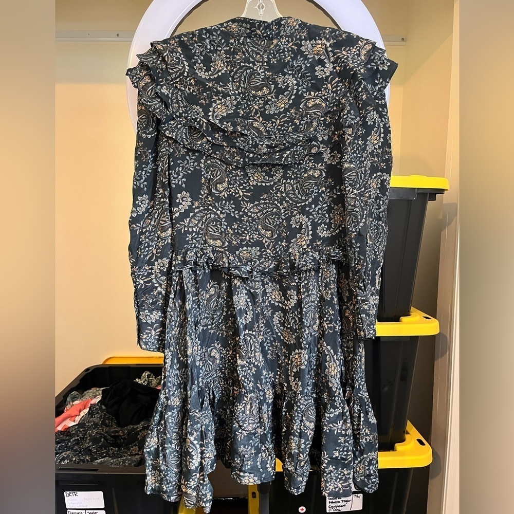 Nicholas Paisley Elsie Dress Black Boho Print - Picture 10 of 14